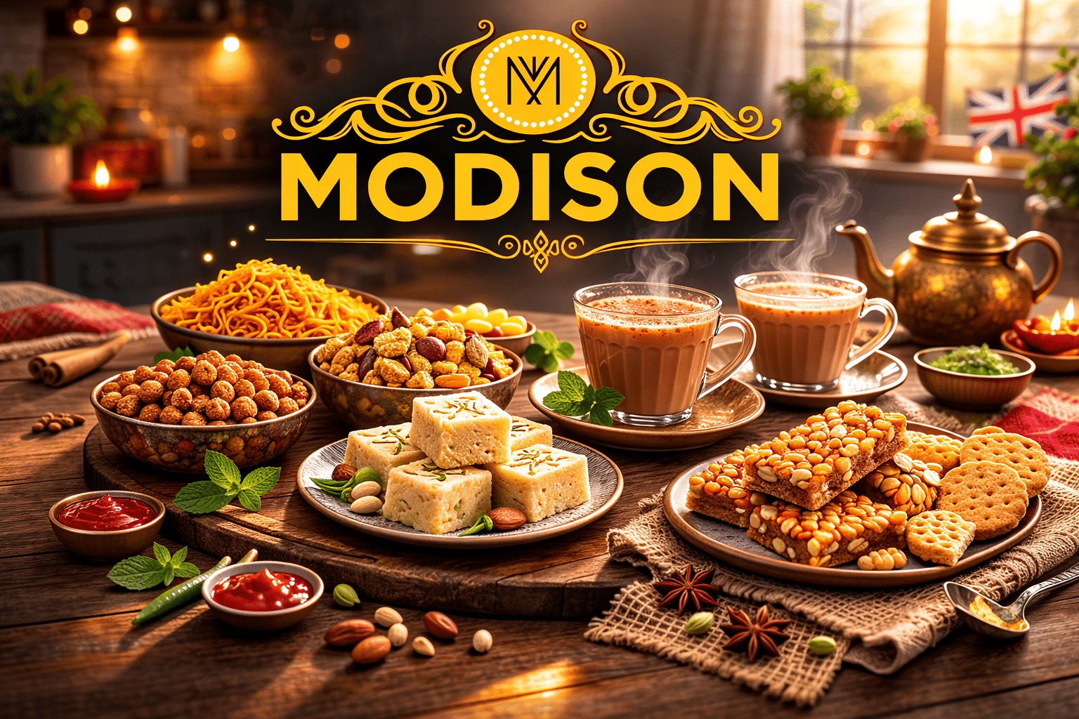 Snacks with tea